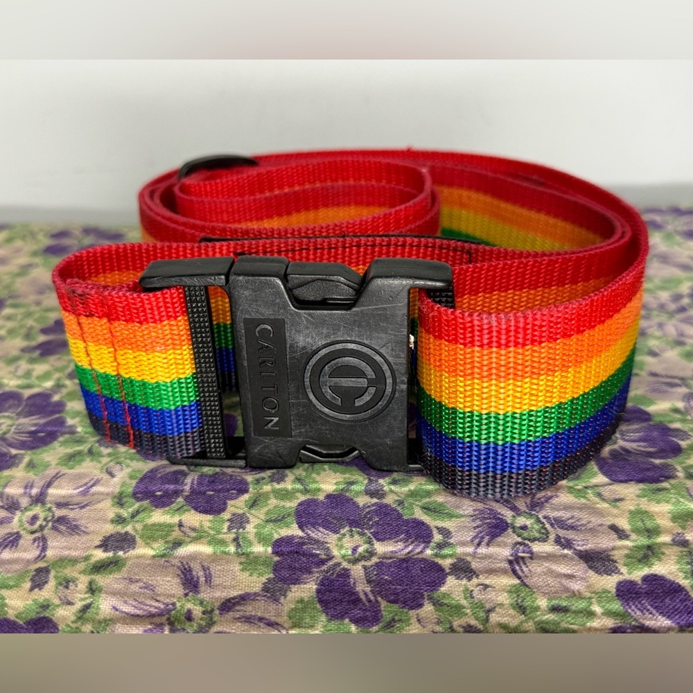 Rainbow Luggage strap by Carlton